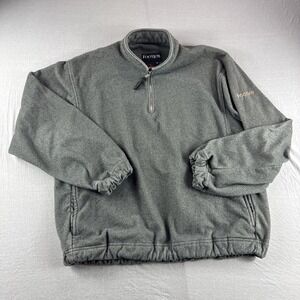 Vintage Footjoy Polartec Pullover Men M Green Made in USA 1/4 Zip Sweatshirt 90s